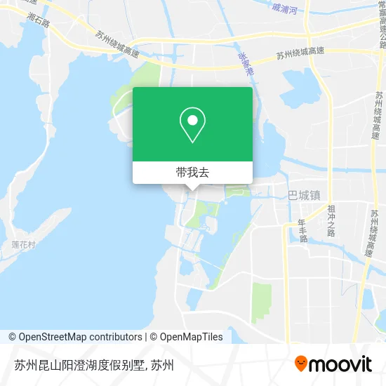 苏州昆山阳澄湖度假别墅地图