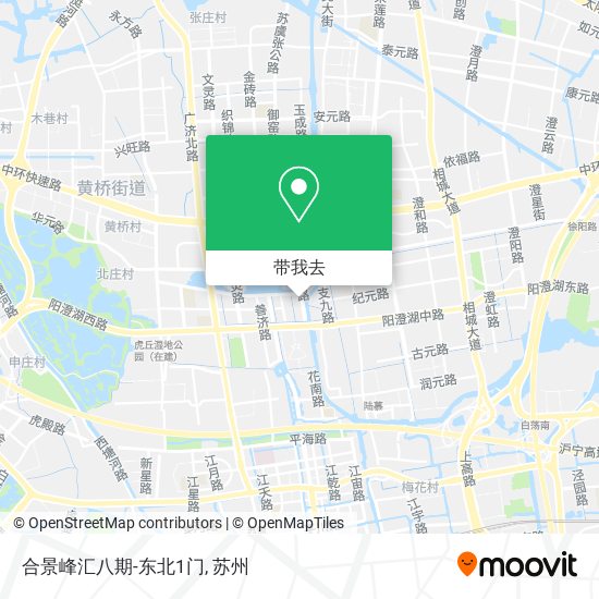 合景峰汇八期-东北1门地图