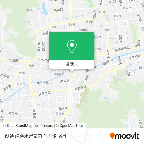 朗诗·绿色水岸家园-停车场地图