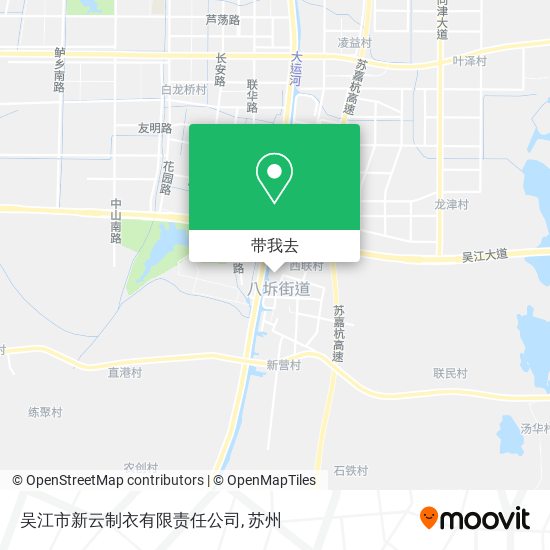 吴江市新云制衣有限责任公司地图