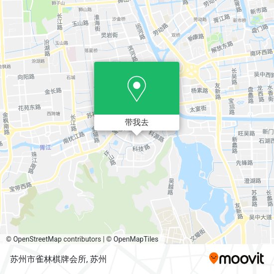 苏州市雀林棋牌会所地图