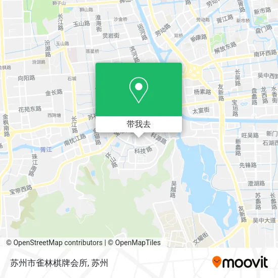 苏州市雀林棋牌会所地图