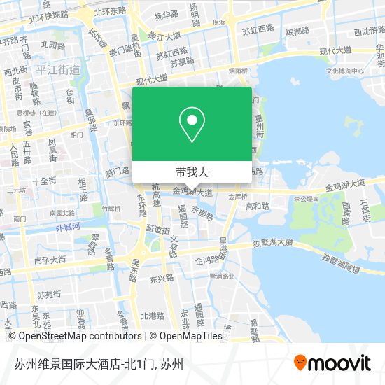 苏州维景国际大酒店-北1门地图