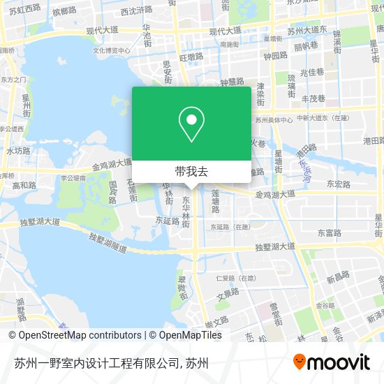 苏州一野室内设计工程有限公司地图