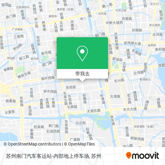 苏州南门汽车客运站-内部地上停车场地图