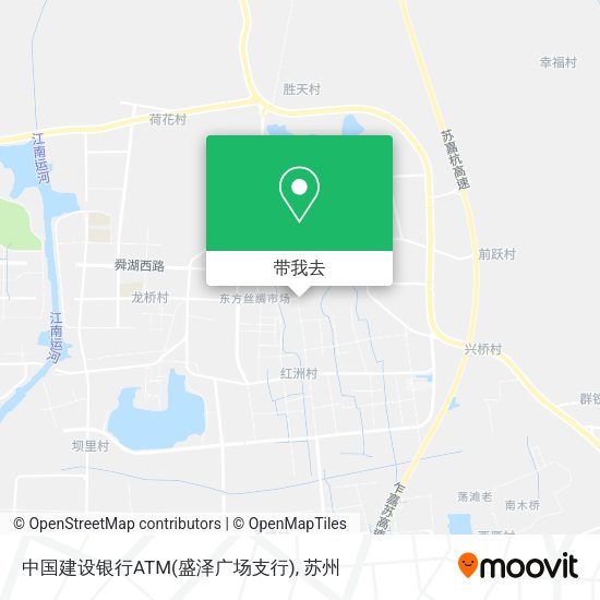 中国建设银行ATM(盛泽广场支行)地图
