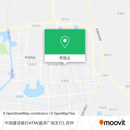 中国建设银行ATM(盛泽广场支行)地图