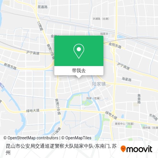 昆山市公安局交通巡逻警察大队陆家中队-东南门地图