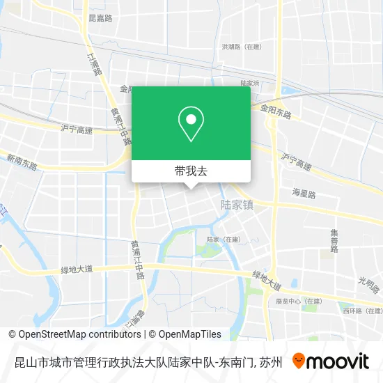 昆山市城市管理行政执法大队陆家中队-东南门地图