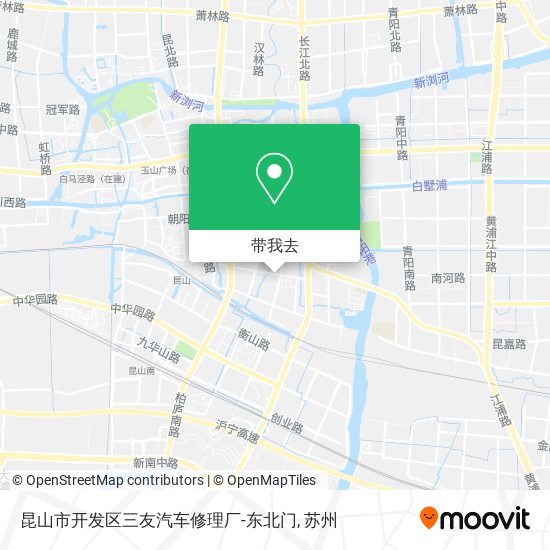 昆山市开发区三友汽车修理厂-东北门地图