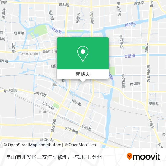 昆山市开发区三友汽车修理厂-东北门地图