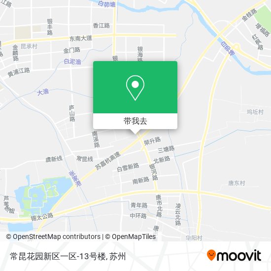 常昆花园新区一区-13号楼地图