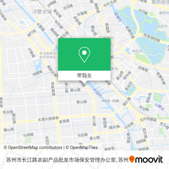 苏州市长江路农副产品批发市场保安管理办公室地图
