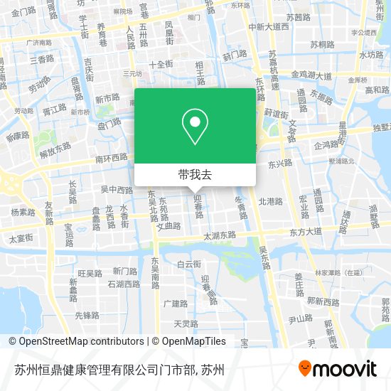 苏州恒鼎健康管理有限公司门市部地图