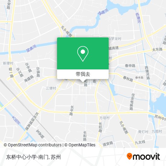东桥中心小学-南门地图