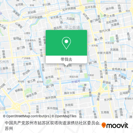 中国共产党苏州市姑苏区双塔街道滚绣坊社区委员会地图