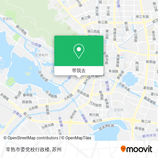 常熟市委党校行政楼地图