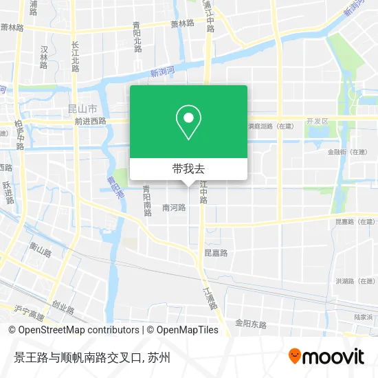 景王路与顺帆南路交叉口地图