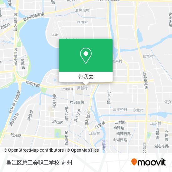 吴江区总工会职工学校地图