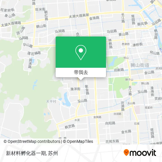 新材料孵化器一期地图