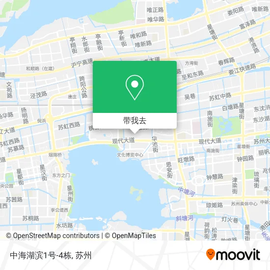 中海湖滨1号-4栋地图