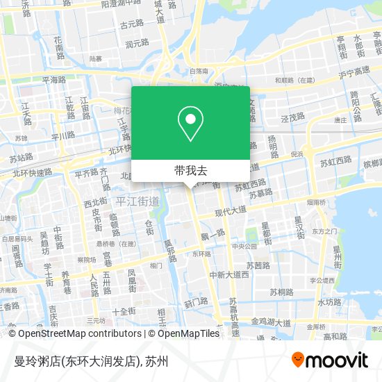 曼玲粥店(东环大润发店)地图