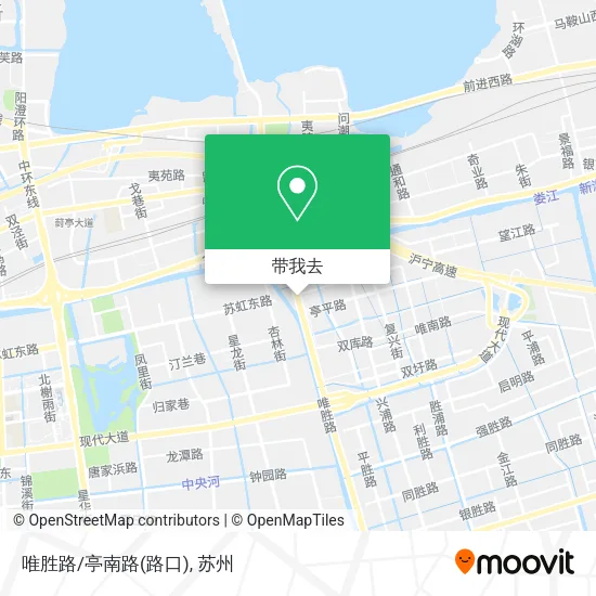 唯胜路/亭南路(路口)地图