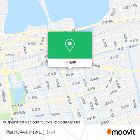 晟峰路/亭南路(路口)地图