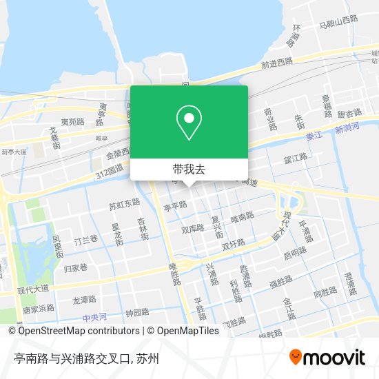 亭南路与兴浦路交叉口地图