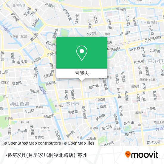 楷模家具(月星家居桐泾北路店)地图