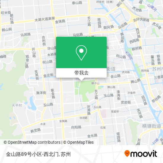 金山路89号小区-西北门地图