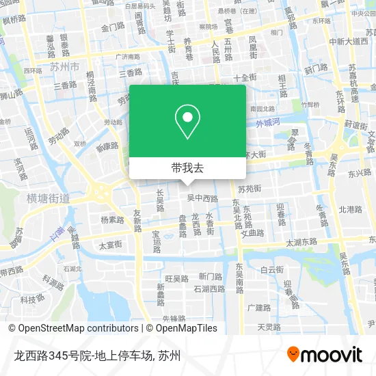 龙西路345号院-地上停车场地图