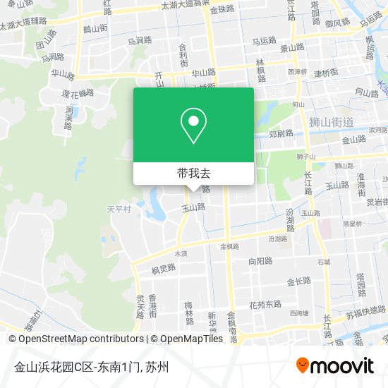 金山浜花园C区-东南1门地图