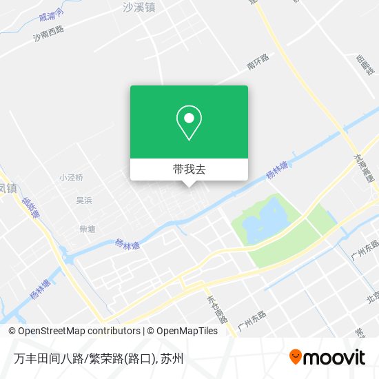 万丰田间八路/繁荣路(路口)地图