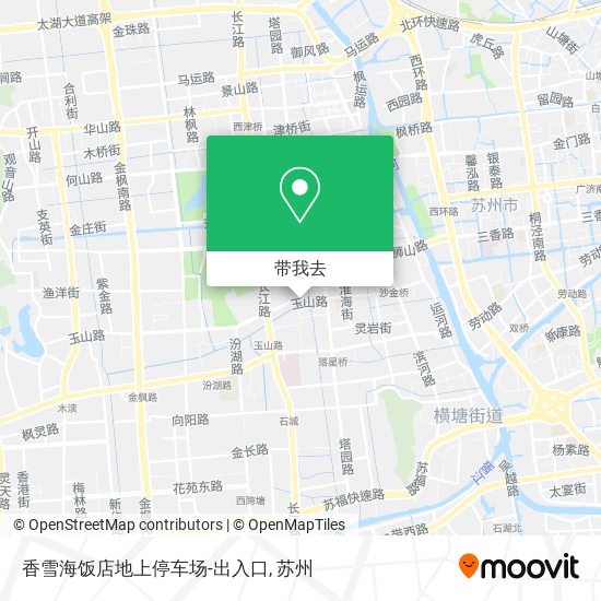 香雪海饭店地上停车场-出入口地图