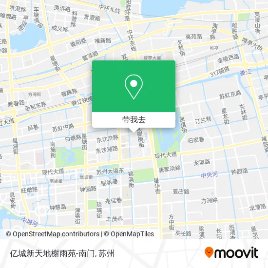 亿城新天地榭雨苑-南门地图