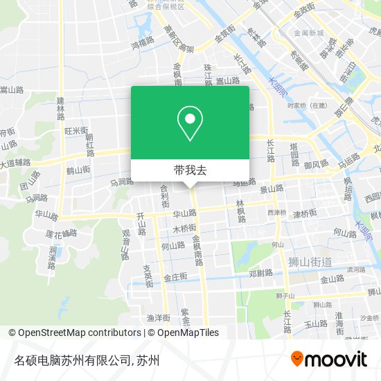 名硕电脑苏州有限公司地图