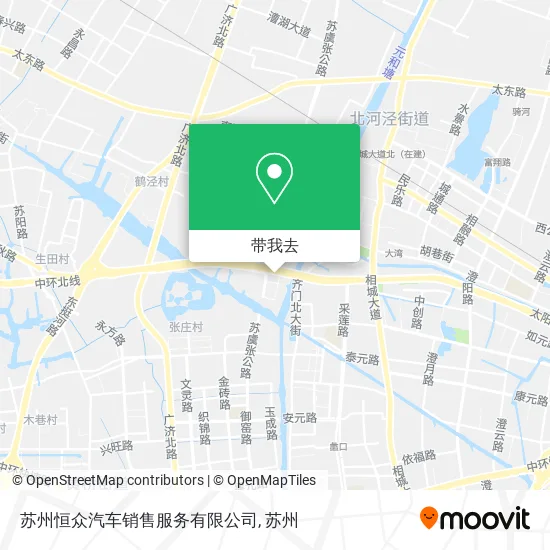 苏州恒众汽车销售服务有限公司地图