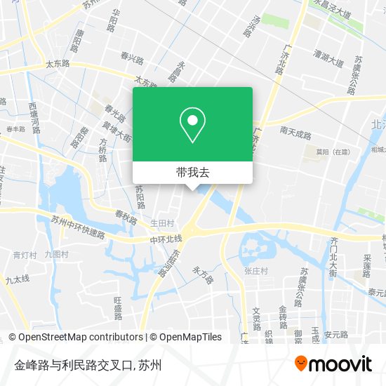 金峰路与利民路交叉口地图