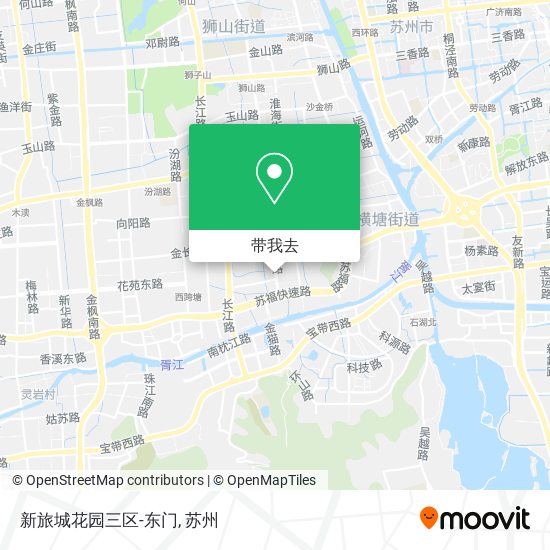 新旅城花园三区-东门地图