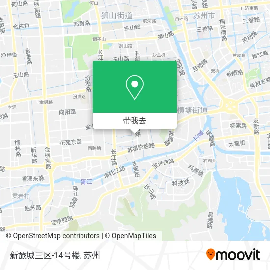 新旅城三区-14号楼地图