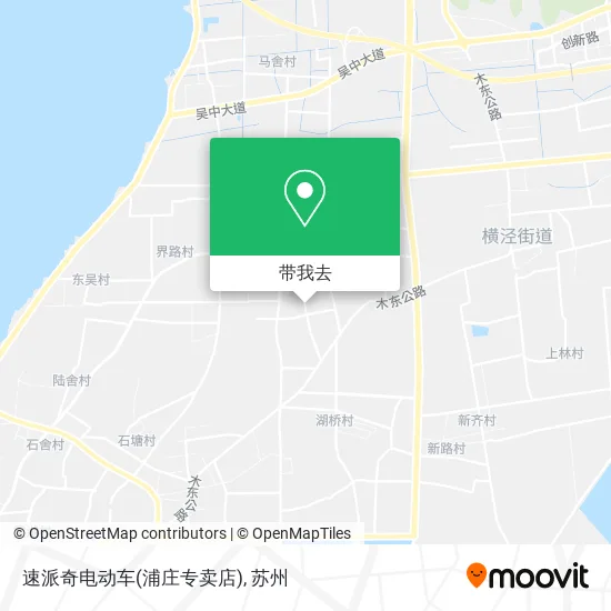 速派奇电动车(浦庄专卖店)地图