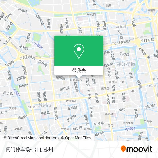 阊门停车场-出口地图