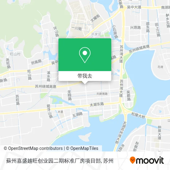 蘇州嘉盛越旺创业园二期标准厂房项目部地图