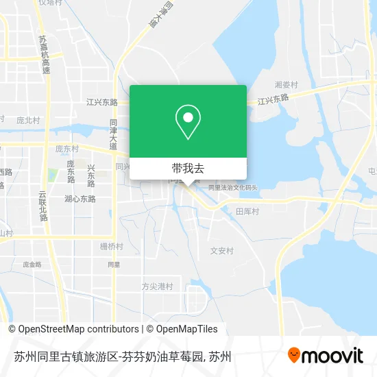 苏州同里古镇旅游区-芬芬奶油草莓园地图