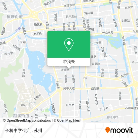长桥中学-北门地图