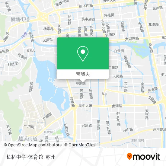 长桥中学-体育馆地图
