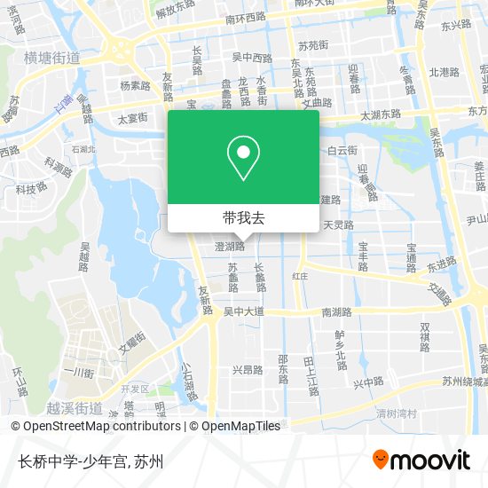 长桥中学-少年宫地图