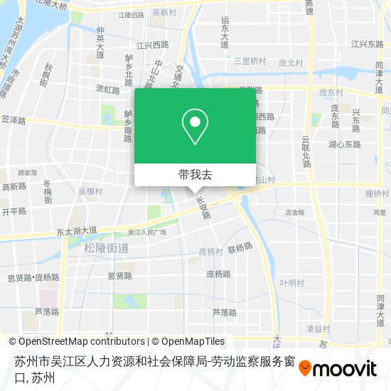 苏州市吴江区人力资源和社会保障局-劳动监察服务窗口地图