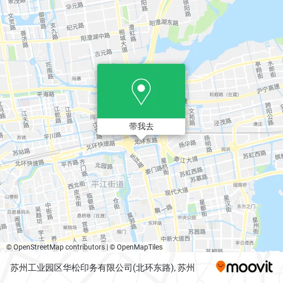 苏州工业园区华松印务有限公司(北环东路)地图